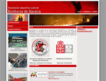 Tablet Screenshot of bomberosdenavarra.com